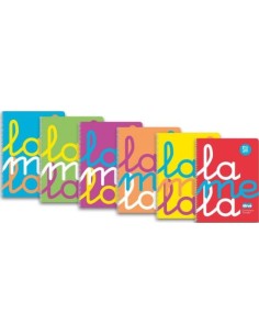 PACK 6 CUADERNO ESPIRAL Fº 80H 90G 5MM CUADROVIA PP SURTIDO